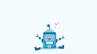 Nanabot character clean creative creative design flat illustration minimal minimalist robot vector