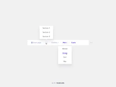Breadcrumbs 056 breadcrumbs daily ui element ui mobile ux web