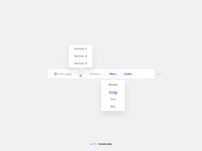 Breadcrumbs 056 breadcrumbs daily ui element ui mobile ux web