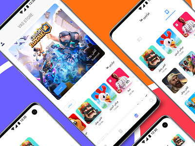 App Store(Vas Store) adobexd app application appstore iran persian ui uiux