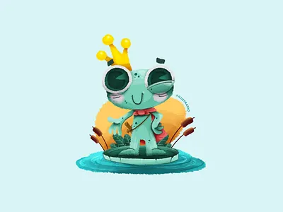 ENCHANTED book cute frog illustraion illustration inktober inktober2019 kids pinturadigital vector art
