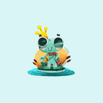 ENCHANTED book cute frog illustraion illustration inktober inktober2019 kids pinturadigital vector art