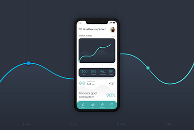 Fitness App UI design 🙂 adobexd concept design dribbble illustration ios typography ui uidesign ux