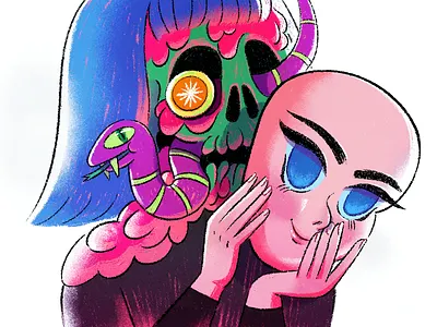 Inktober Day 6 animation anime art cartoons comics design girl illustration inktober inktober2019 kassandra heller