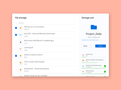 Day037 File Storage done file folder move recent select storage store transfer unit used