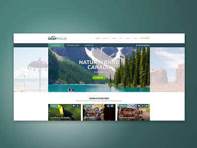 InterTravel - website branding design graphic design logo ui ux web webdesign website