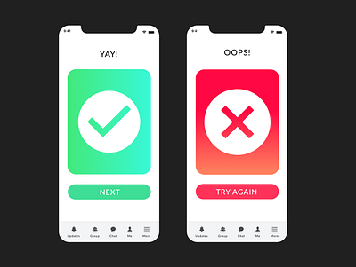 DailyUI Challenge | Flash Message | 011 app card dailyui dailyui 011 design error flash message ios prototyping success ui uidesign uiux