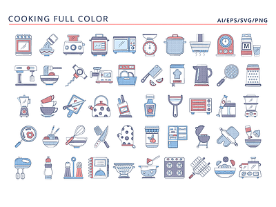 50 Cooking Icons cooking graphics icons typography vector