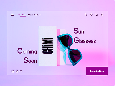 Preorder design color coming soon coming soon page design gradiant preorder ui webpage