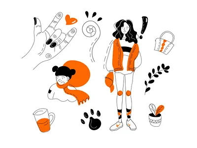 daily look illustration illustration