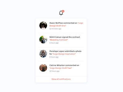 Daily UI 027 - Dropdown clean daily ui daily ui challenge design dropdown dropdown menu minimal notification notifications ui ui design