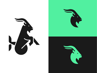 Capricorn animal branding capricorn clean creative emblem geometric ghitea design goat identity illustraion illustration art logo logo sign logomark logosign mark symbol vector web service branding