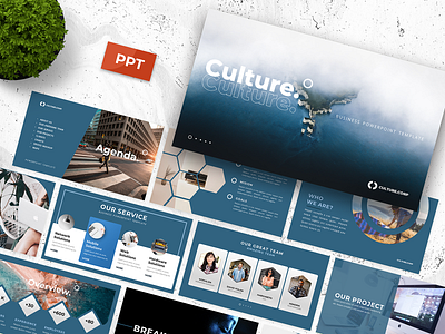 Culture - Business Powerpoint Template business business plan clean corporate creative dark enterprise marketing minimal modern pptx presentation project proposal simple slideshow smart objects social media startup statistics