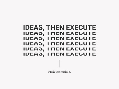 Execution. typography typography design