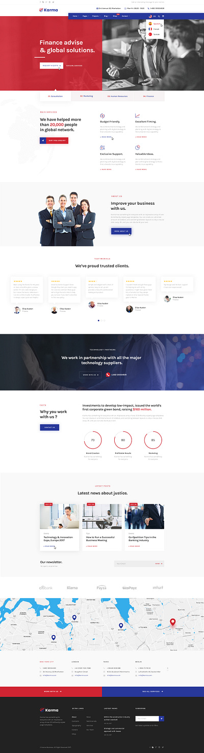 KARMA - Business business business wordpress theme projects services small business webdevelopment wordpress wordpress theme