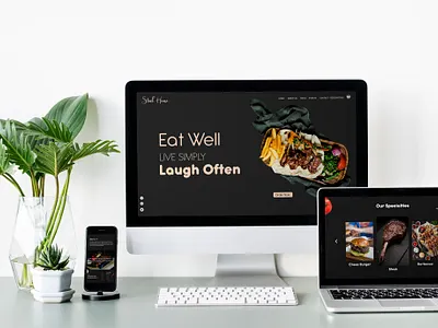 SteakHouse_Web Desghine. design illustration typography web