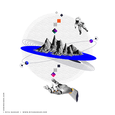A glimpse into Dystopia adobe collage art design digital art illustration illustrator illustrator cc procreate ui