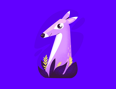 Deer 36daysoftype costarica cute cute animals deer eyes illustration nature
