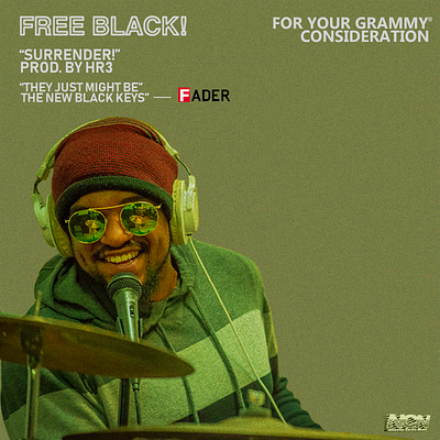 Free Black! "Grammy Consideration" poster branding design icon music art the grammys