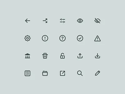 Outline System Icon Set 24 8 android app grid icon set iconography icons ios mobile outline stroke system ui