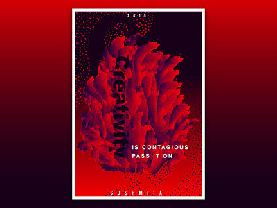 Creativity creativity design illustration poster red