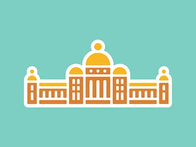 Palace Brand Illustration brand branding color drawing flat fun icon illustration logo