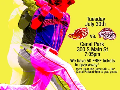 Akron Rubberducks Ticket Giveaway branding campaign design sports design