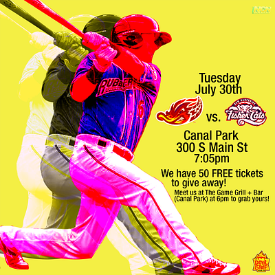 Akron Rubberducks Ticket Giveaway branding campaign design sports design