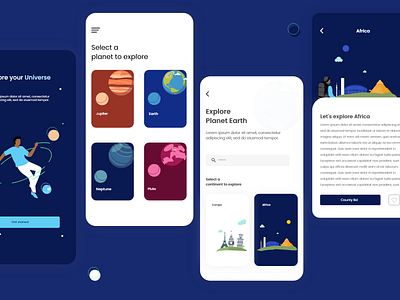 Explore adobe xd design illustration mobile ui uiux vector