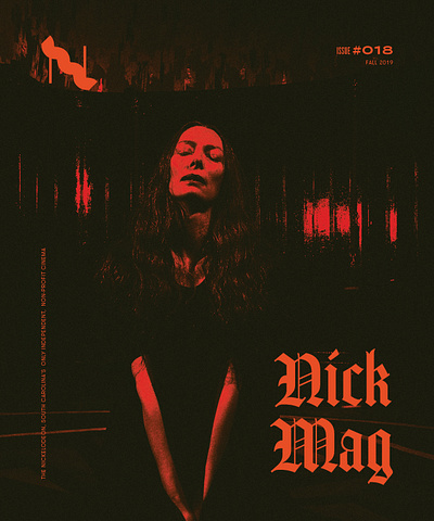 Nick Mag Halloween Cover duotone film halloween horror magazine cover print design red suspiria texture tilda swinton