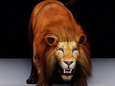 Lion 3d 3dart abstract design animation artist character design digitalart graphicdesign illustration