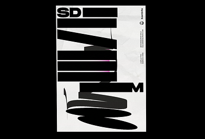 sdm poster argentina black buenos aires graphicdesign identity logo logotype los caballos marca poster typography