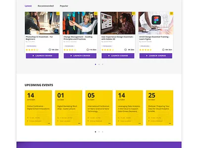 Digital Learning - UI/UX using Figma design digital learning e learning figma learning management system lms ui uidesign ux web website design
