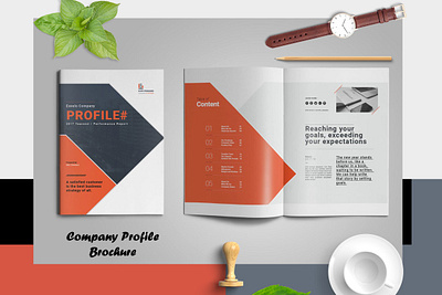 Company Profile Brochure annual report annual report brochure bifold brochure booklet brand branding brochure business corporate design indesign