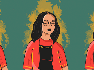 Portrait ipadart portrait portrait illustration procreate stylish women