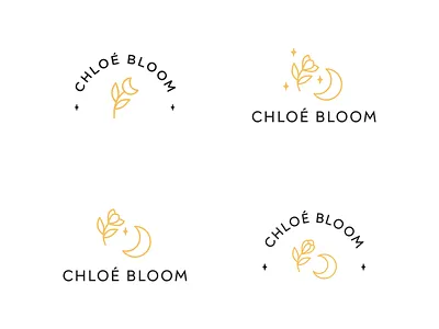 Branding | Chloé Bloom 3 🌷 bloom brand identity branding chloe bloom flat flower gold illustration julie charrier logo logo branding minimal minimalism sketchapp spirituality vector visual identity