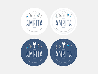 Stickers for Amrita dental dental tool sticker sticker design stickers stomatology tools