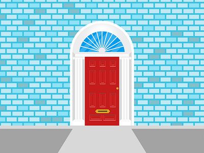 Puerta irlandesa / Irish door 2d adobe illustrator argentina design door illustration irish irlandesa puerta vector