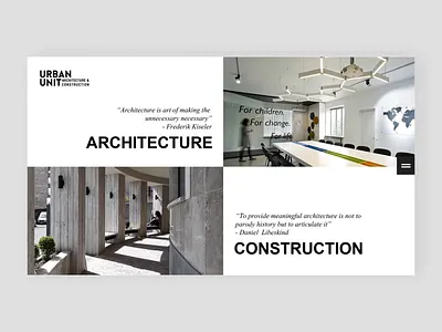Urban Unit Website Menu Design animation architecture design interaction menu urban web webdesign website