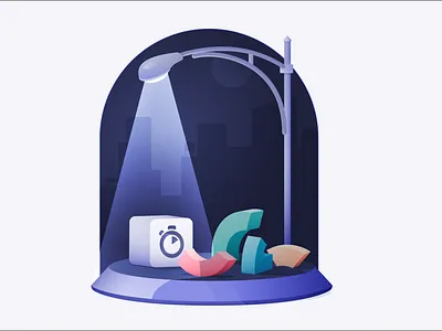 Alternatives to Google Site Search algolia branding city cityscape design icon illustration illustrator light platform streetlight sunset typography vector white