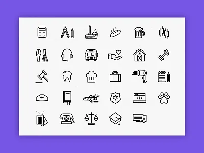 Professional Perception icon set careers icon design icons iconset jobs professional vector workplace