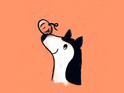 Inktober Husky design dog illustration hand drawn husky illustration illustration inktober2019 orange pumpkin pumpkin illustration