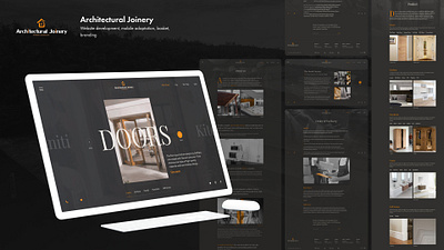 Arhitectural Joinery - Corporate website animation branding design designer desktop product design typogaphy ui ux web design webdesign website