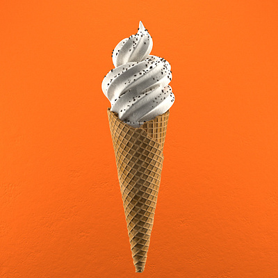 Ice Cream Cone 3d 3d art 3drender cinema4d design digital media graphicdesign illustration illustrator