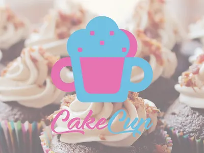 CakeCup branding design logo