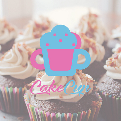 CakeCup branding design logo