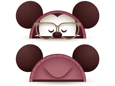 Hipster Mickey Designer Ears character design headwear merchandise mickey mouse