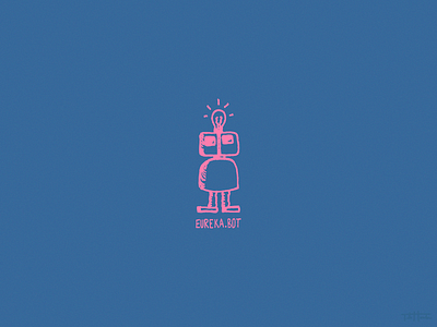Eureka Bot bot eureka idea illustration robot sketch weekly warm up