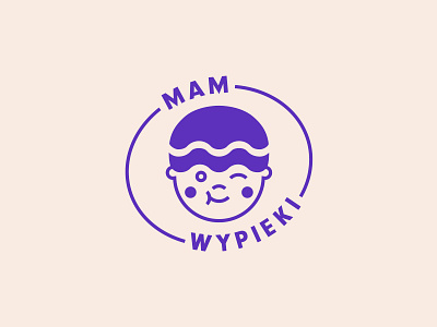 MAM WYPIEKI baking boy cake cute doughnut kawaii logo pastry pastry chef pączek sweets symbol