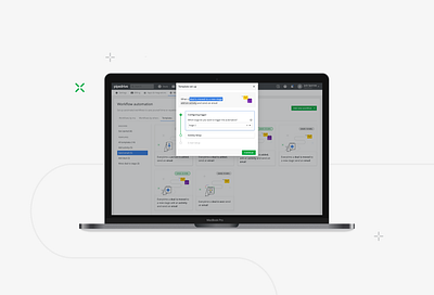 Worfklow Automation creation wizard automation interface templates ui ux workflow